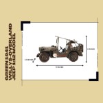 AJ030 Green 1941 Willys-Overland Jeep 1:12 